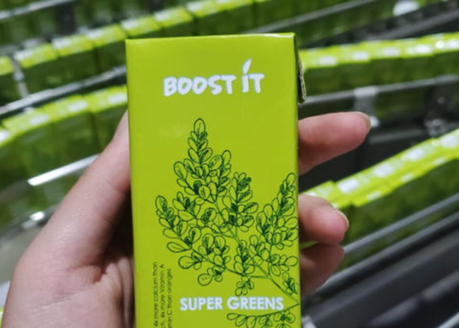 « Boost It Super Greens », il est le fruit de plusieurs années de recherche et développement intensifs menés par l’équipe d’Aryze